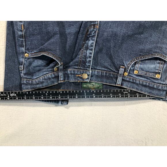 Lauren Ralph Lauren Classic Straight Jeans Women Dark Wash Denim 14P, petite - Picture 6 of 7